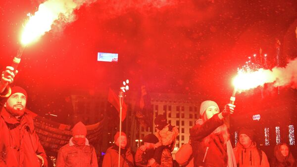 Марш националистов в Киеве - Sputnik Латвия