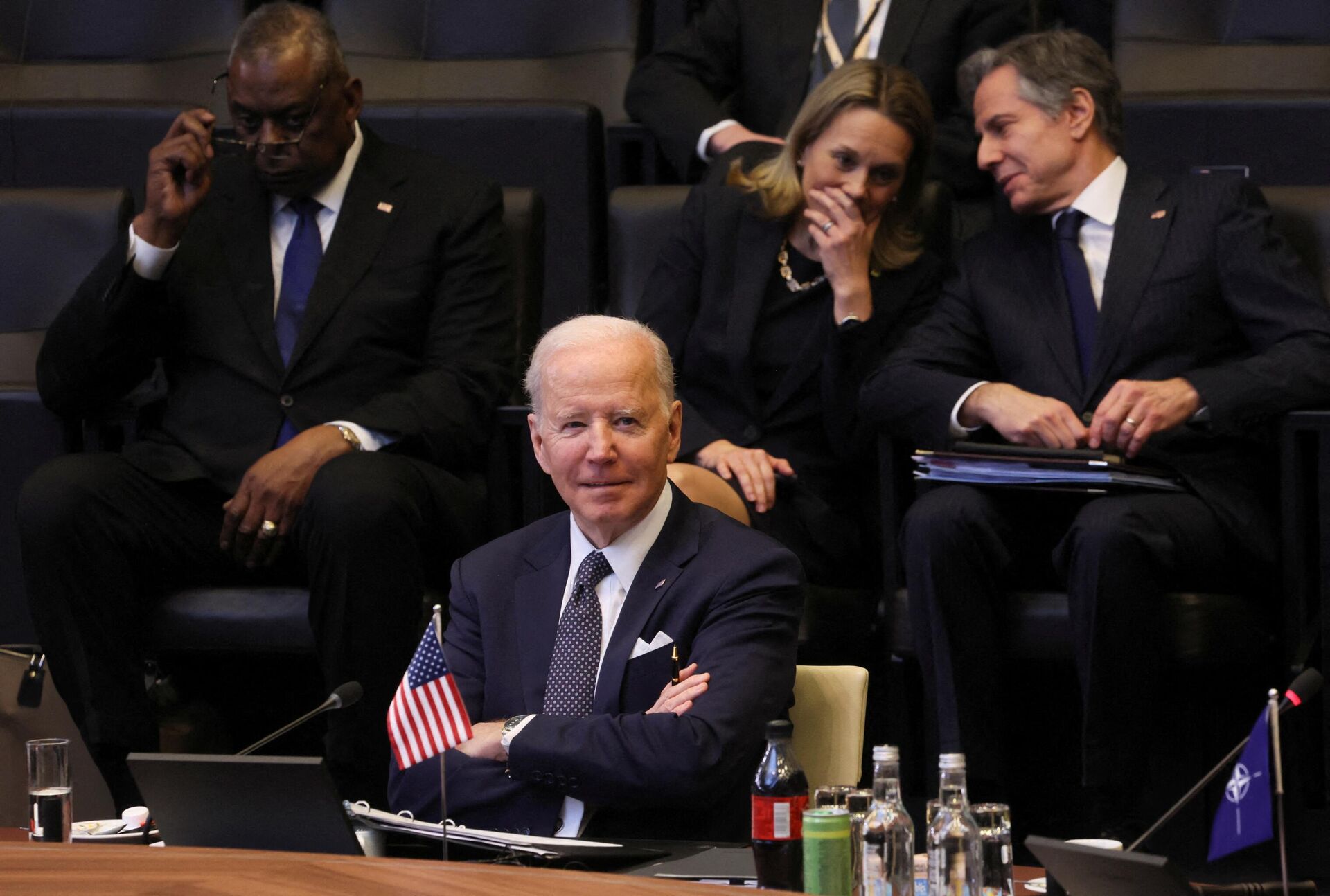Президент США Джо Байден на саммите НАТО в Брюсселе, 24 марта 2022 года  - Sputnik Латвия, 1920, 24.03.2022