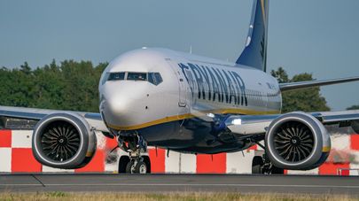 Самолет ирландской авиакомпании Ryanair в международном аэропорту Риги