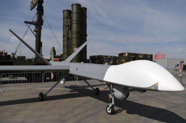 Беспилотные летательные аппараты (БПЛА) Орион- Э на выставке форума Армия-2022 - Sputnik Латвия