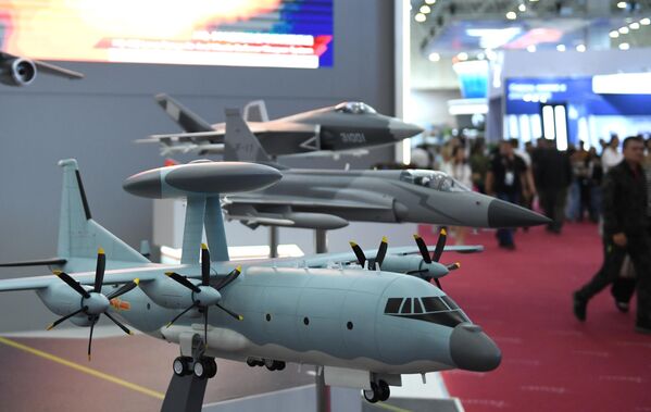 Стенд Министерства обороны Китая на выставке в рамках Международного военно-технического форума Армия-2022 в Конгрессно-выставочном центре Патриот - Sputnik Латвия