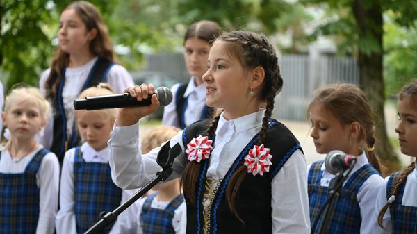 Митинг против реорганизации польских школ в Вильнюсе - Sputnik Латвия