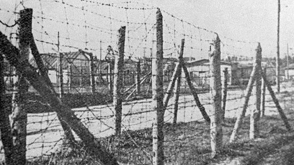 Концентрационный лагерь Саласпилс (концлагерь Куртенгоф),
созданный на территории оккупированной нацистской Германией Латвии - Sputnik Латвия