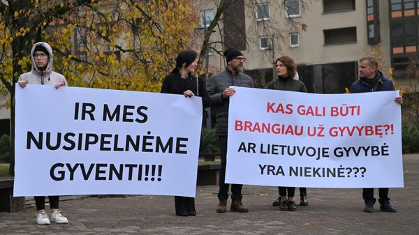 Митинг на площади Независимости в Вильнюсе - Sputnik Латвия