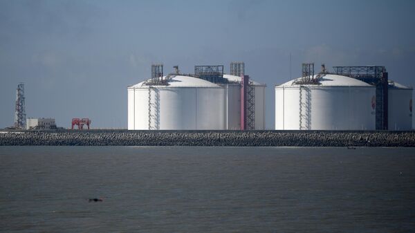 Прибытие  двух танкеров со сжиженным газом проекта «Ямал СПГ в Китай  - Sputnik Латвия