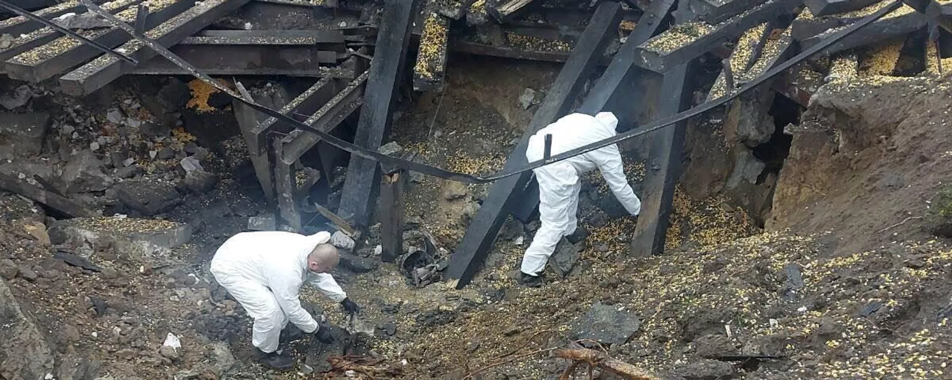 Место падения ракеты в районе польского населенного пункта Пшеводув, Люблинское воеводство - Sputnik Латвия, 1920, 16.11.2022