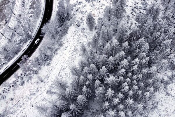 Зимний пейзаж недалеко от Ширке, Германия - Sputnik Латвия