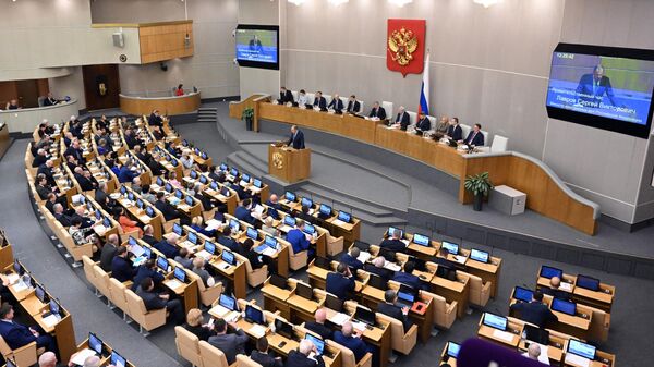 Пленарное заседание Госдумы РФ - Sputnik Латвия