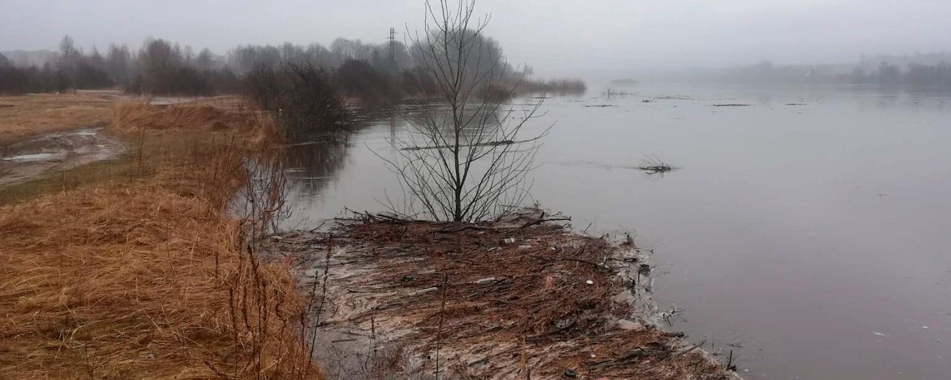 Уровень воды в Даугаве в районе Даугавпилса продолжает подниматься, 1 апреля 2023 года - Sputnik Латвия, 1920, 03.04.2023