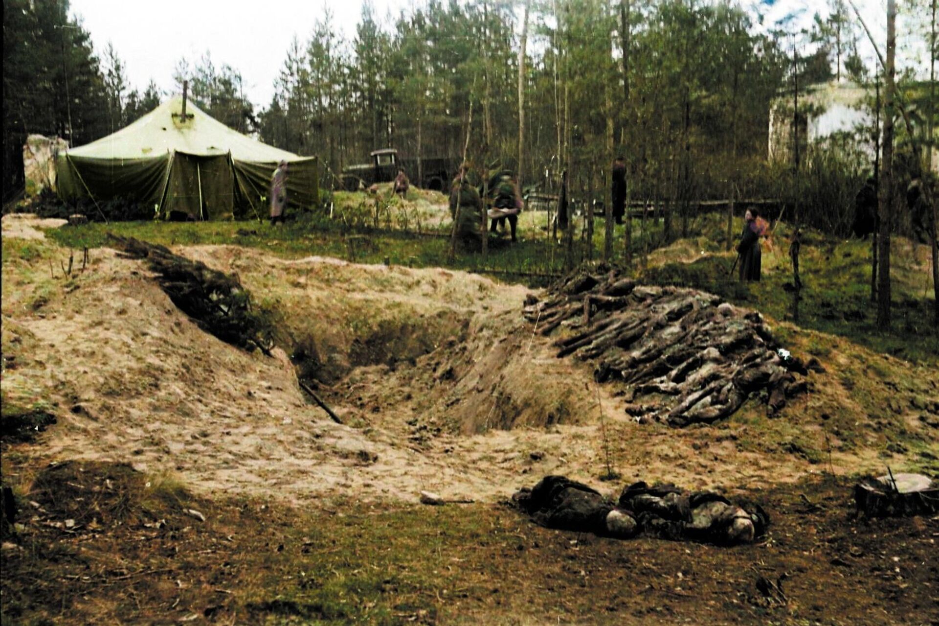 Раскопки на Гарнизонном кладбище в Саласпилсе - Sputnik Латвия, 1920, 27.04.2023