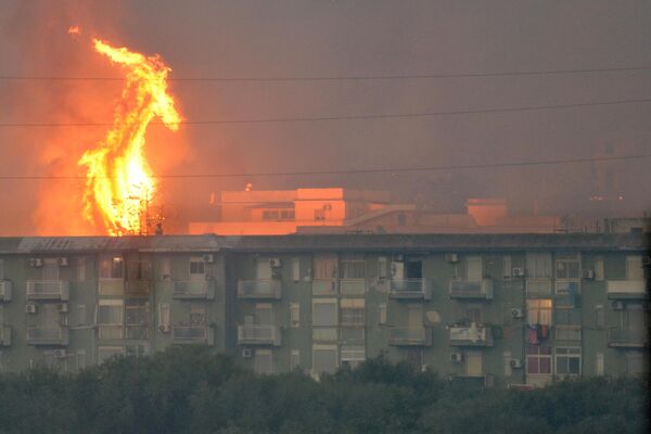 Пожар вокруг Палермо, Сицилия. - Sputnik Латвия