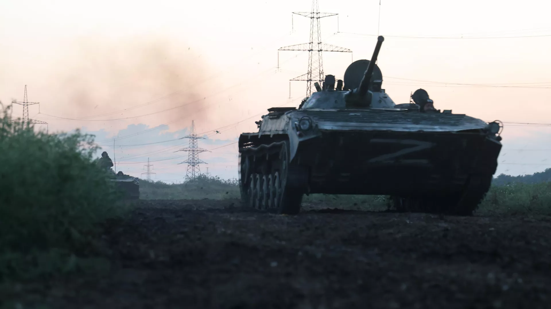 БМП-2 добровольческого подразделения ВС РФ в зоне спецоперации