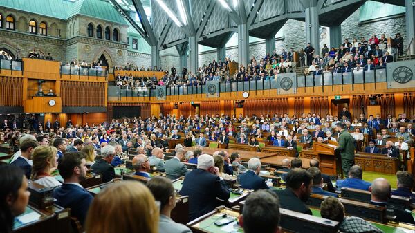 Выступление Владимира Зеленского в парламенте Канады - Sputnik Латвия