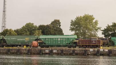 Вагоны-хопперы российских компаний в Лиепае