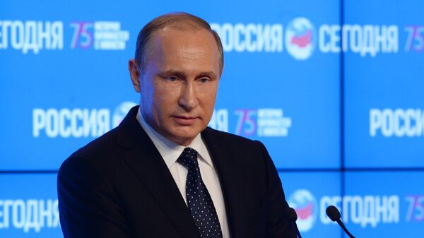 Президент РФ В. Путин посетил МИА Россия сегодня - Sputnik Латвия