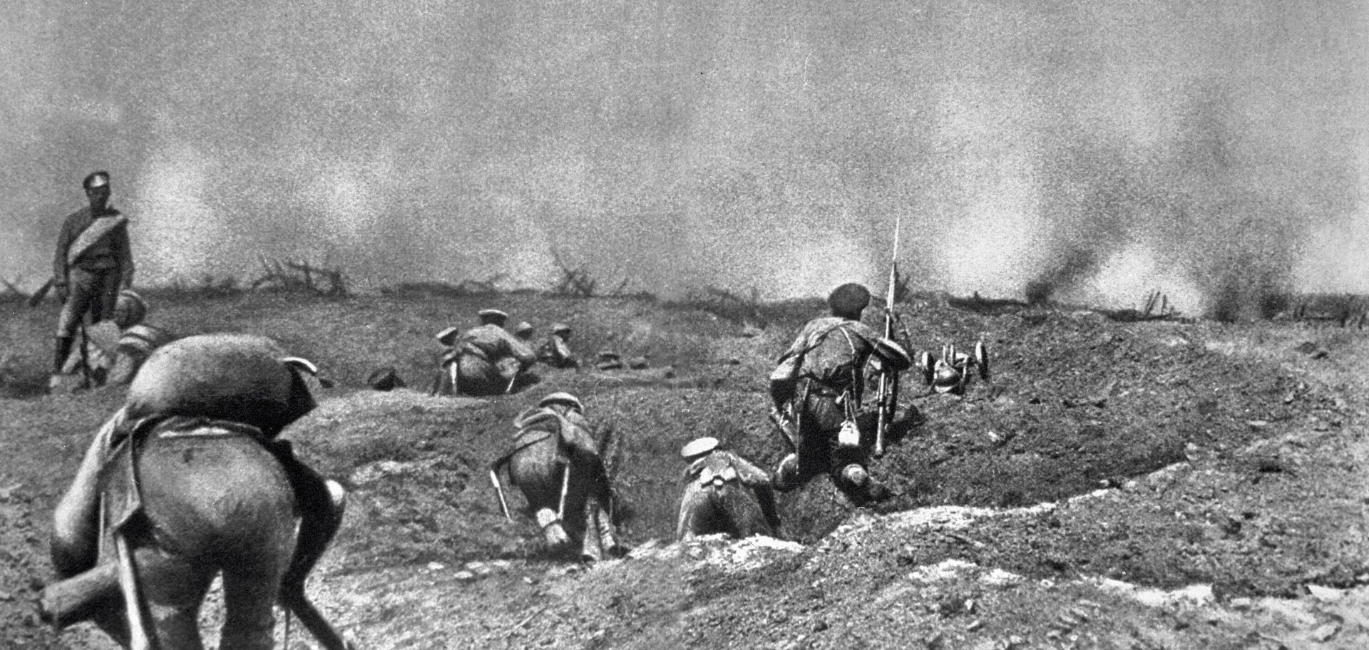 Бой во время первой мировой войны - Sputnik Латвия, 1920, 25.12.2023