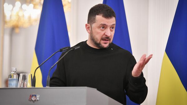 Президент Украины Владимир Зеленский  - Sputnik Латвия