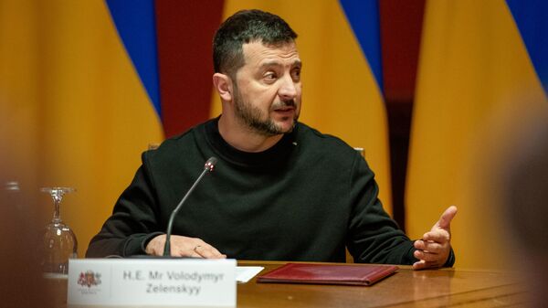 Президент Украины Владимир Зеленский  - Sputnik Латвия