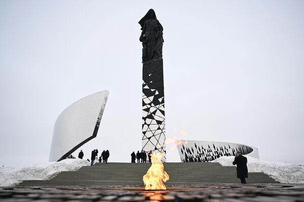 Мемориал в память о мирных жителях СССР – жертвах нацистского геноцида в годы Великой Отечественной войны - Sputnik Латвия