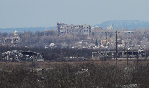 Вид на город Авдеевка - Sputnik Латвия
