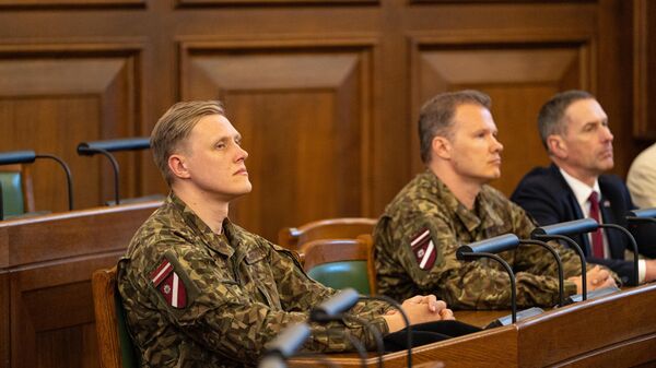 Депутат Сейма Латвии Янис Домбрава  - Sputnik Латвия