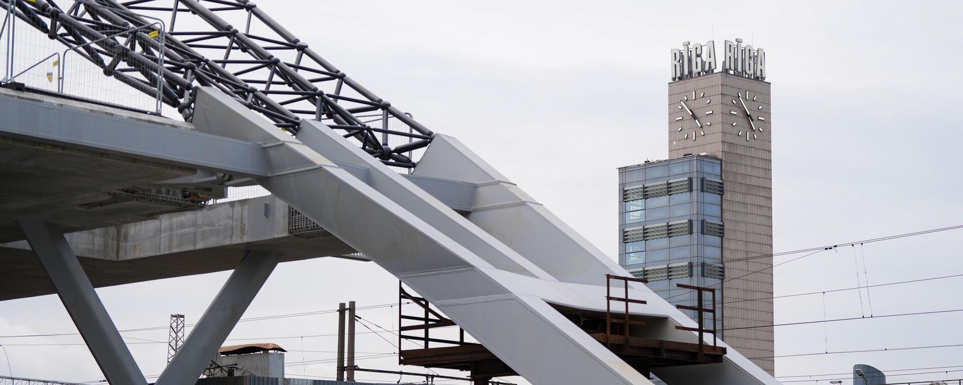 Строительные работы центрального узла Rail Baltica в Риге - Sputnik Латвия, 1920, 30.05.2025
