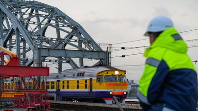 Строительные работы центрального узла Rail Baltica в Риге