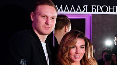 Латвийский баскетболист Янис Тимма и певица Анна Седокова