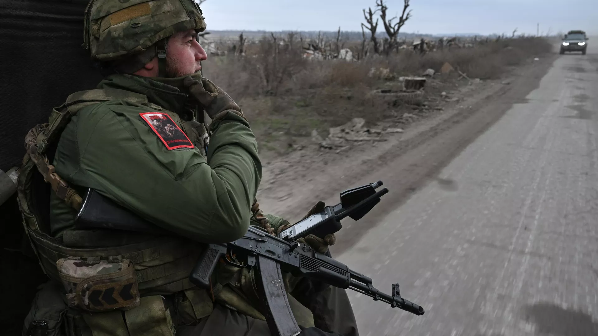 Военнослужащий инженерно-саперной бригады ВС России в зоне СВО