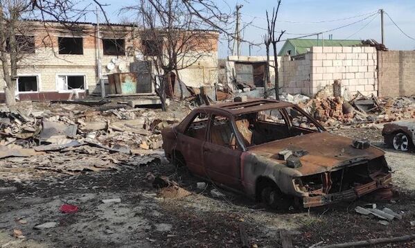 Суджа после освобождения российскими военными - Sputnik Латвия