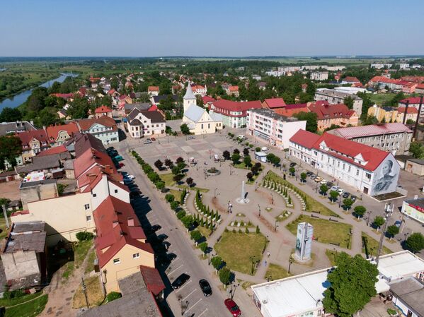 Центральная площадь города Гвардейска в Калининградской области - Sputnik Латвия