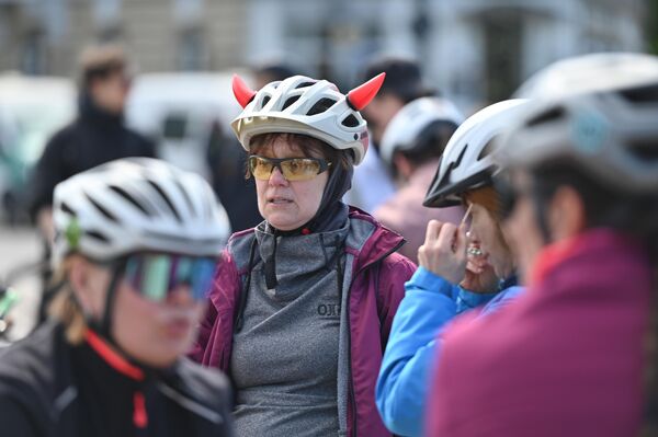 На фото: участники велопарада в Вильнюсе. - Sputnik Латвия