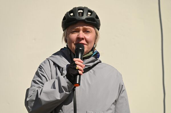 На фото: Юрга Почюте-Микутене дала старт летнему сезону. - Sputnik Латвия