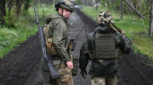 Российские военнослужащие в зоне СВО - Sputnik Латвия