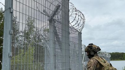 Российско-латвийская граница в районе пограничного пункта Терехово 
