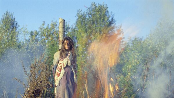 Имитация сжигания ведьмы - Sputnik Латвия