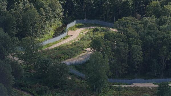 Забор на российско-латвийской границе  - Sputnik Латвия