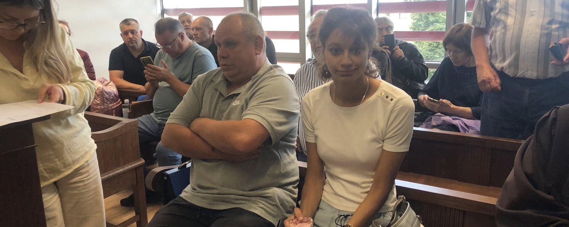 Судебное заседание по делу Татьяны Андриец и Александра Жгуна  - Sputnik Латвия, 1920, 16.02.2026