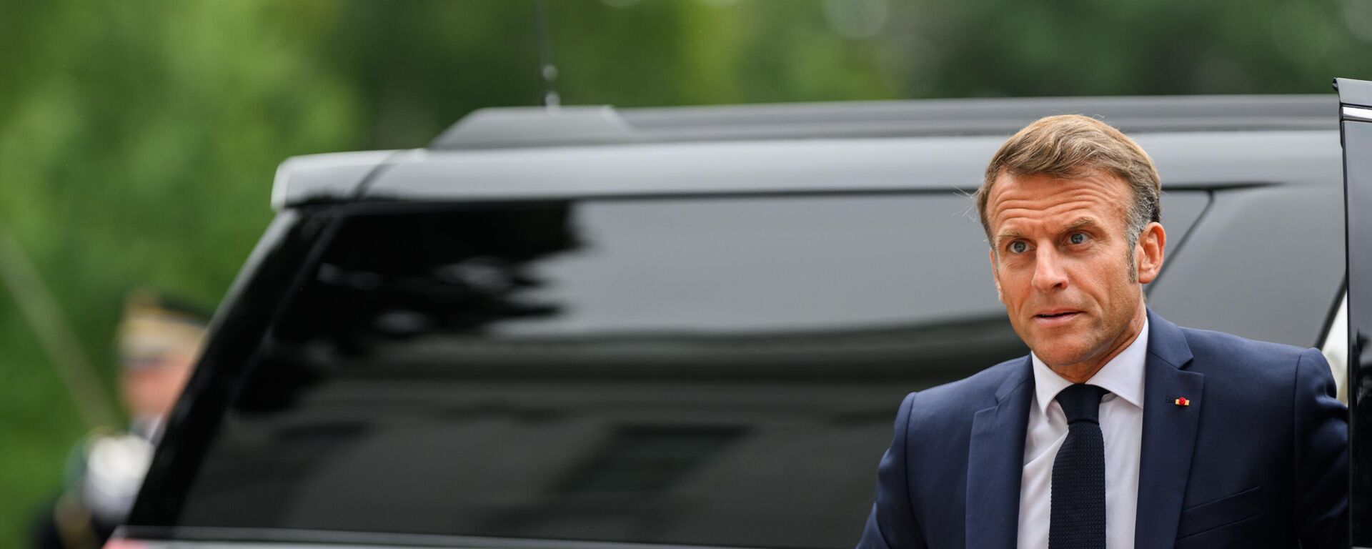 Президент Франции Эммануэль Макрон  - Sputnik Латвия, 1920, 26.08.2025