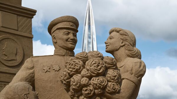 Фестиваль Город песчаных скульптур в Санкт-Петербурге - Sputnik Латвия