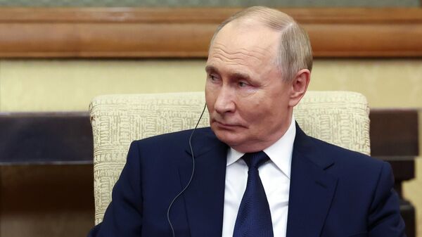 Президент РФ Владимир Путин в Пекине - Sputnik Латвия