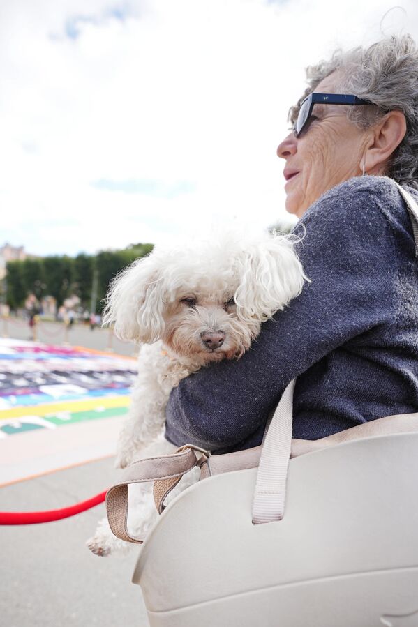 Некоторые рижане пришли на презентацию вместе с домашними питомцами  - Sputnik Латвия