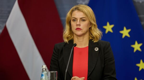 Премьер-министр Латвии Эвика Силиня  - Sputnik Латвия