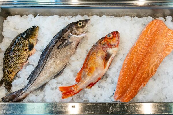 На фото: продукция, представленная на выставке Riga Food – 2025 На фото: продукция, представленная на выставке Riga Food – 2025 - Sputnik Латвия