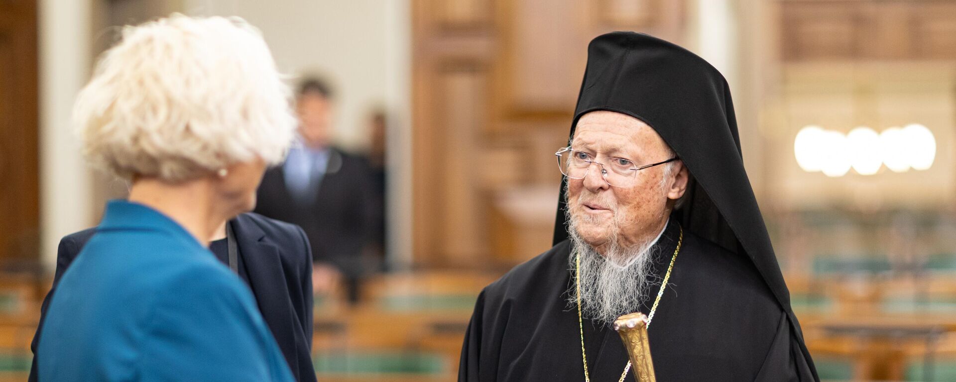 Патриарх Константинопольский Варфоломей во время визита в Сейм Латвии - Sputnik Латвия, 1920, 17.09.2025