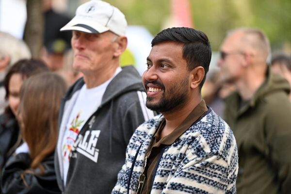 На фото: посетители праздника &quot;Вся Литва танцует&quot; в Вильнюсе. - Sputnik Латвия