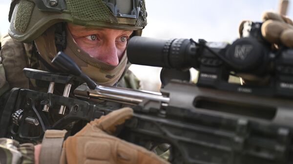 Тренировка подразделения спецназа группировки Центр - Sputnik Латвия