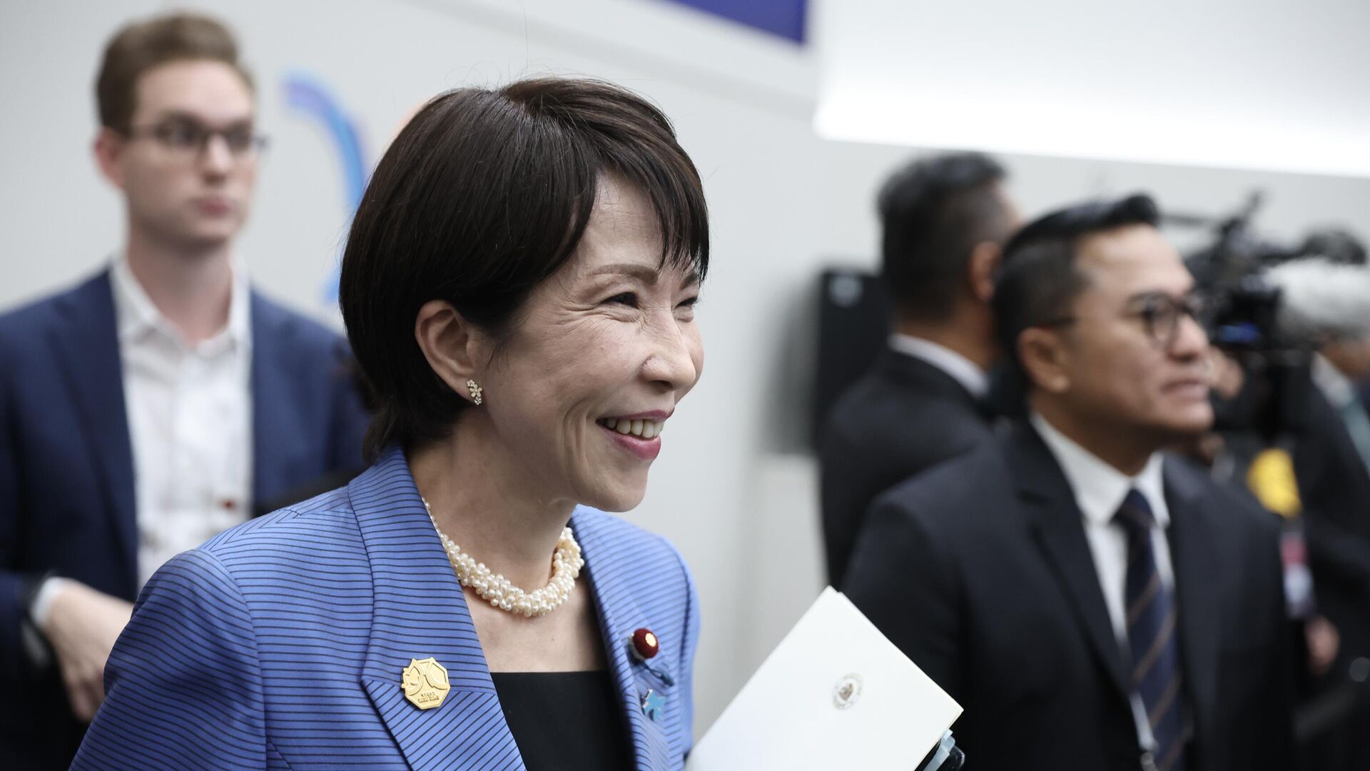 Премьер-министр Японии Санаэ Такаити - Sputnik Латвия, 1920, 11.11.2025