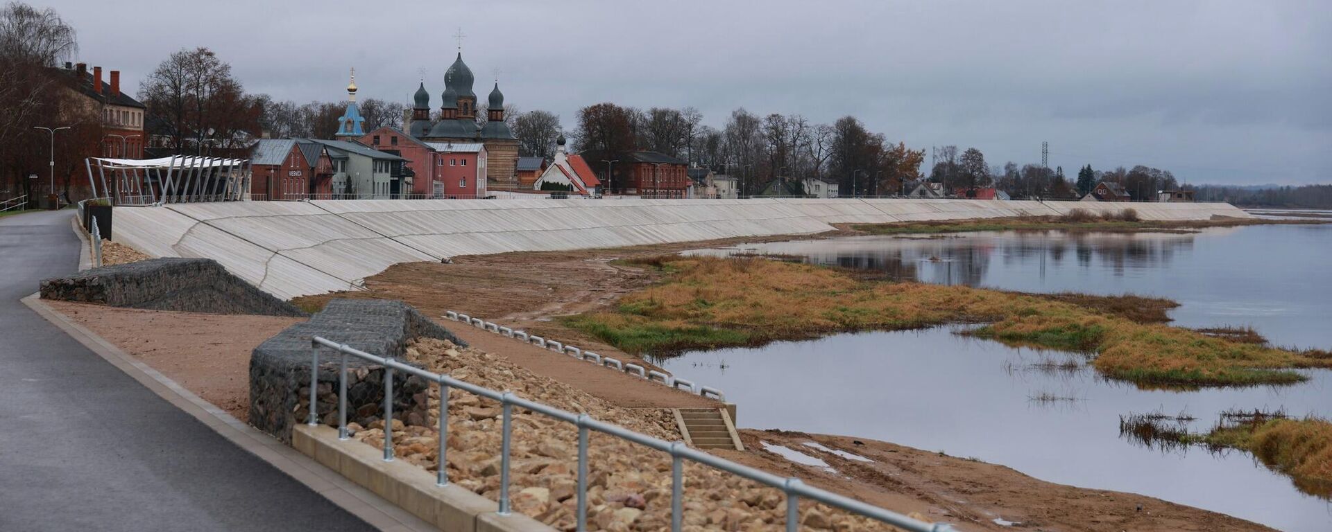 Открытие дамбы в Екабпилсе - Sputnik Латвия, 1920, 12.11.2025