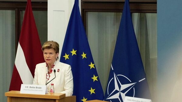 Глава МИД Латвии Байба Браже - Sputnik Латвия